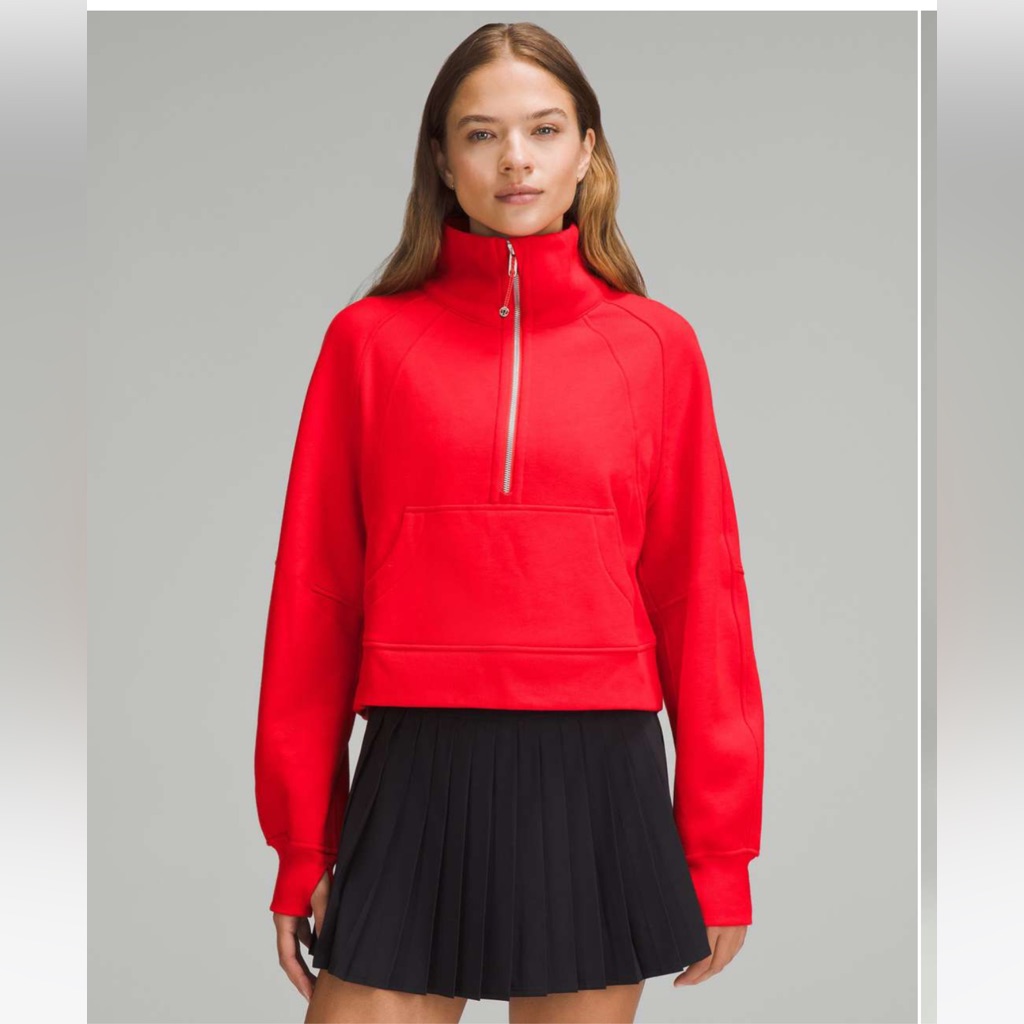 Nwt Scuba Oversized Funnel Neck / True Red